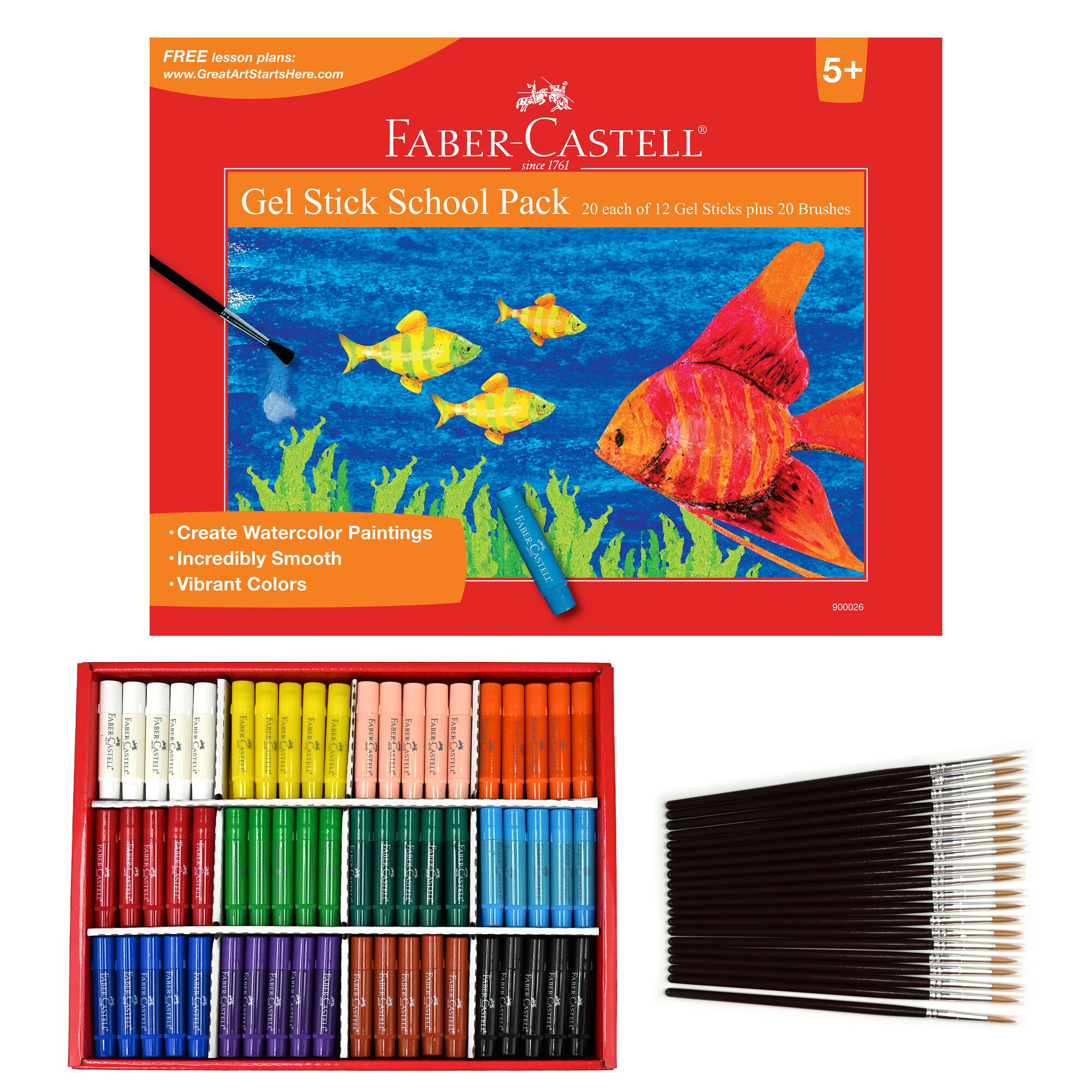 Faber-Castell® 240-Piece Gel Stick School Pack